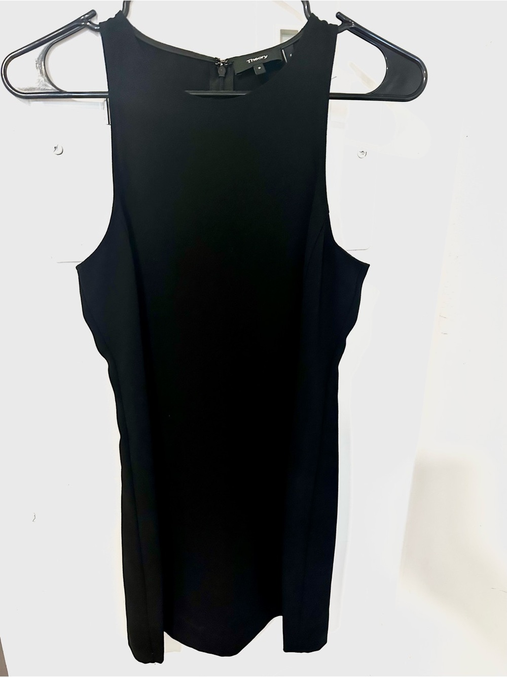 Theory Black Sleeveless Mini Dress